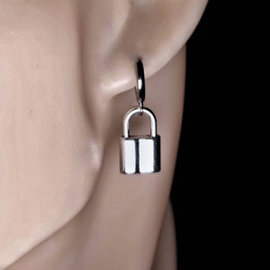 Pavé Love Lock Earrings