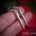 Silver Gothic Spike Hoop Rivet Alternative Earring Setemo - Etsy