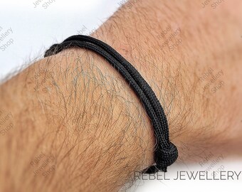 Made By Nami Bracciale Unisex In Tessuto Minimalista Con Chiusura A Clip - Impermeabile E Regolabile - Colore Argento Scuro Retro