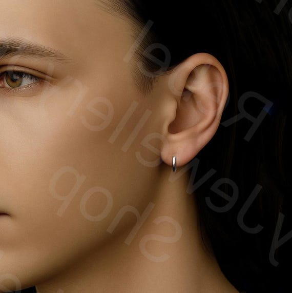 Orecchini A Cerchio In Acciaio Inossidabile 10mm Per Uomo E Donna - Ipoallergenici, Colore Argento, Gioiello Minimal Homxi