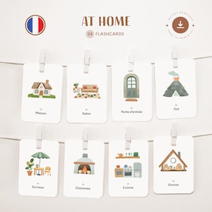 HOME • French • Printable Flashcards • Three-Part Montessori Cards • Nomenclature