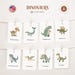 DINOSAURS English Printable Flashcards Three-part Montessori Cards ...