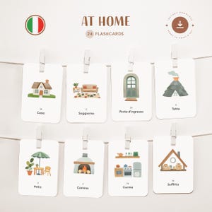 HOME • Italiaans • Afdrukbare flashcards • Driedelige montessorikaarten • Nomenclatuur