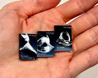 Fifty Shades of Grey | Miniature Book Series by E.L. James – (1:12 Scale)