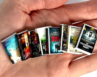 Miniature Robert Galbraith Strike Book Series | J.K. Rowling Crime Mystery Novels