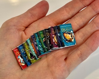 How to Train Your Dragon | Miniaute Book Set – Full Series of 12 Titles by Cressida Cowell