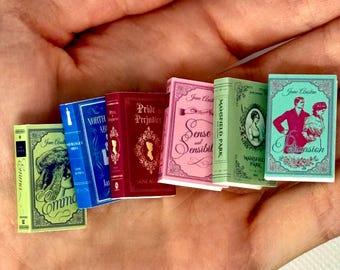 Jane Austen Miniature Book Set – Classic Fiction Collection