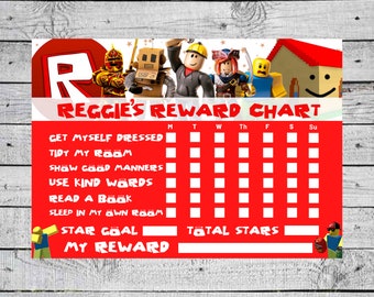 Roblox Sticker Chart Etsy UK