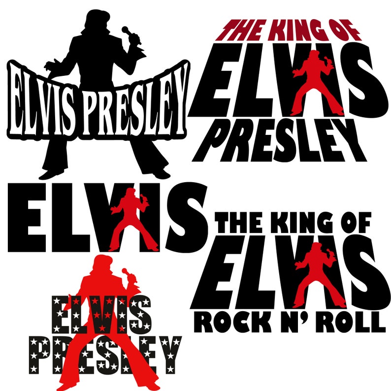 Elvis Presley Svg Bundle Rock N Roll Svg Elvis SVG Cut File - Etsy