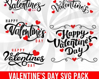 Valentine's Day SVG Bundle, Heart, Love (5 SVG file)