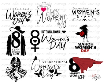 International Women's Day SVG Bundle, Empowerment Designs (Digital Files)