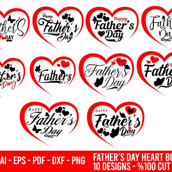 Happy Father's Day, Fathers Day Bundle, Fathers Day SVG Bundle, SVG Cut File, Digital Svg Download