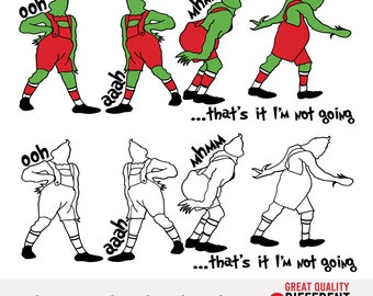That&#39;s It I&#39;m Not Going Svg, Cut File For Cricut, Grinch Clipart, Digital Download, Svg, Ai, Pdf, Png, Eps, Dxf