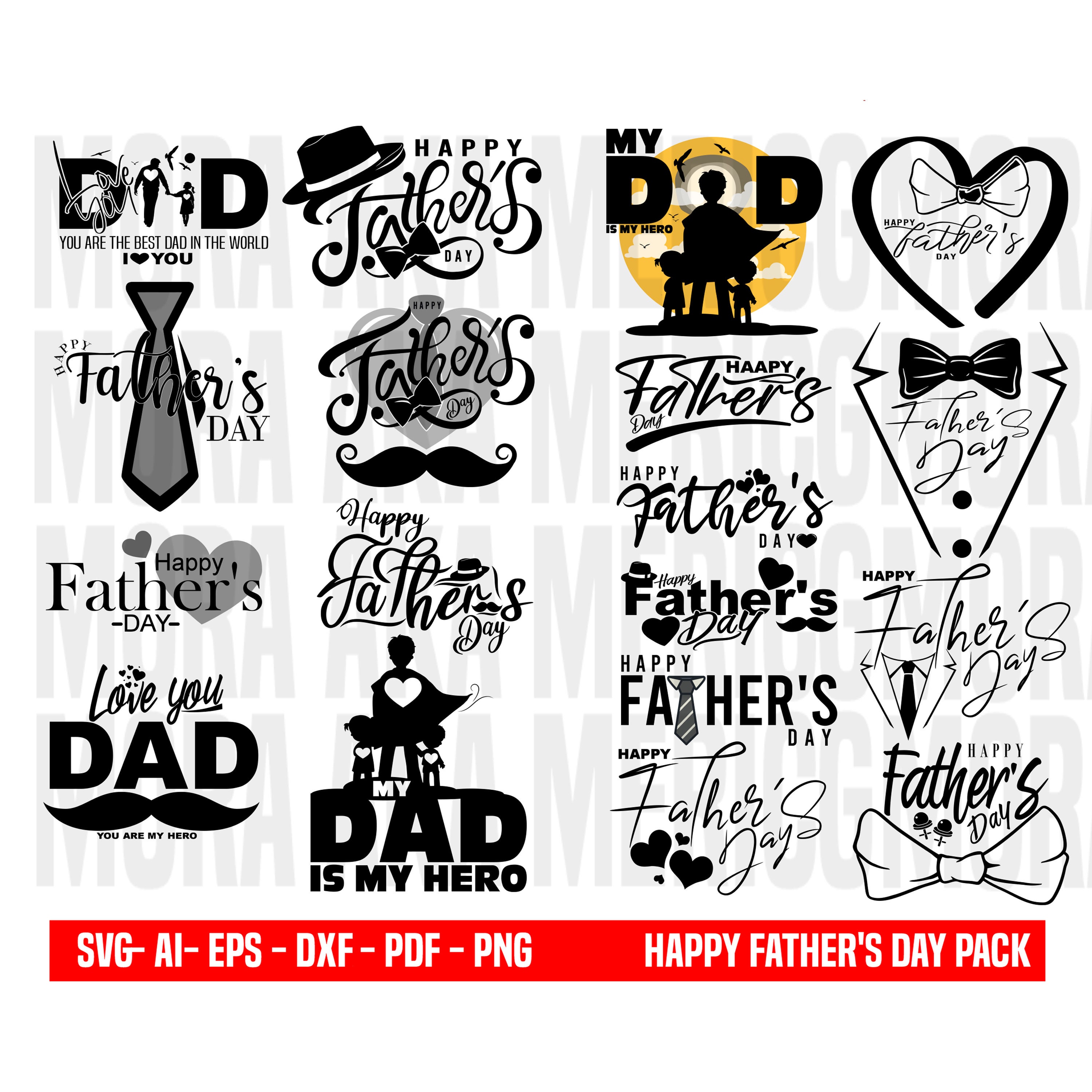 Fathers Day Svg, Happy Fathers Day Svg, Happy Father's Day Bundle