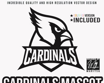 Cardinals Svg, School Mascot svg, Design Football, Soccer, Basketball, Baseball