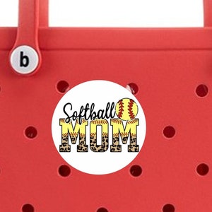 Bogg Bag Softball Charm Bogg Bag Softball Tag Bogg Bag Softball Accessories for Bogg Bag Softball Mom Charm Softball Beach Bag Softball Mom