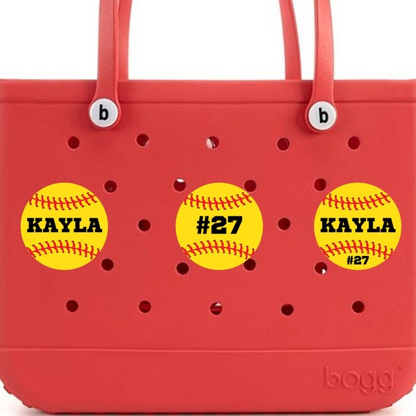Softball Bogg Bag Accessories Softball Mom Bogg Bag Sports Bogg Bag Softball Charm Simply Southern Personalized Softball Bag Softball Name