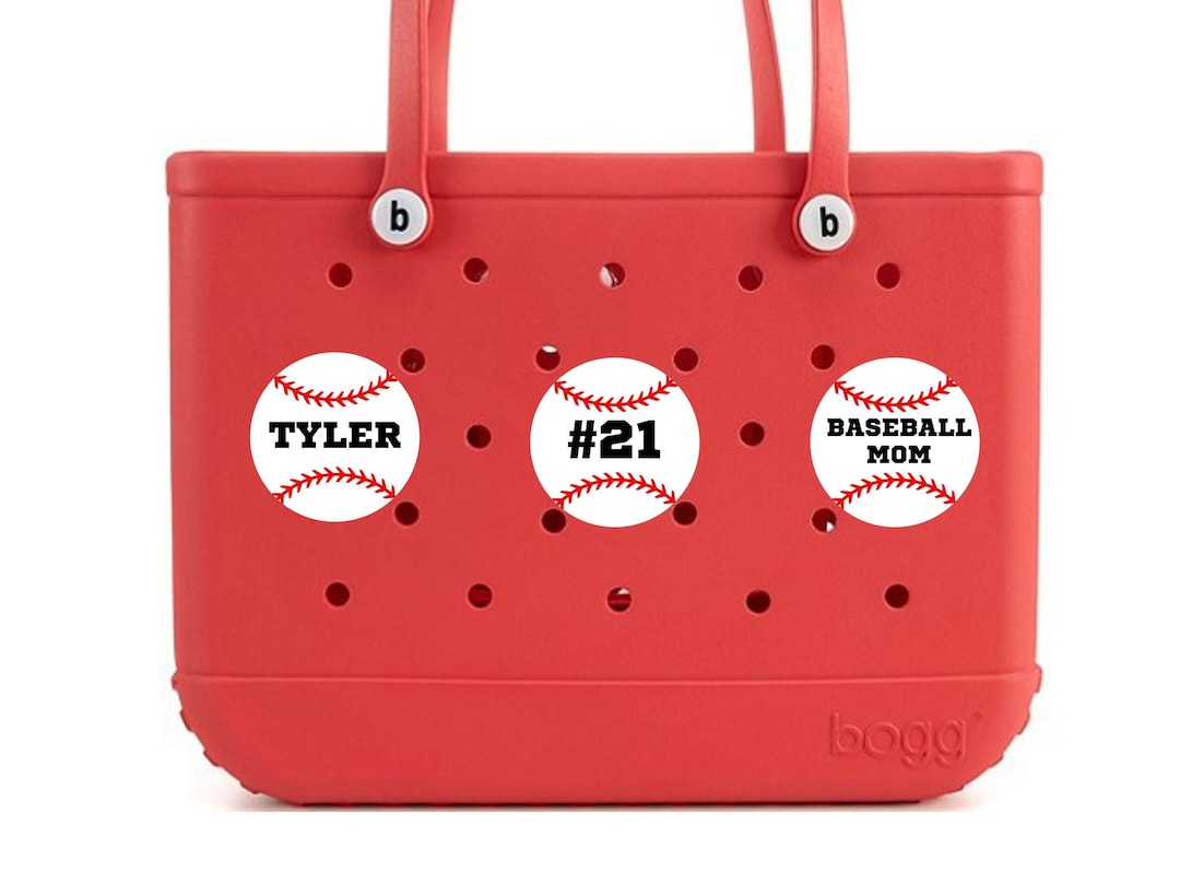 2Pack Baseball Sports Charms For Bogg Bag, Decorative Accessories For Bogg Bags, Bag Charms Compatible With Simply Southern Totes, Insert