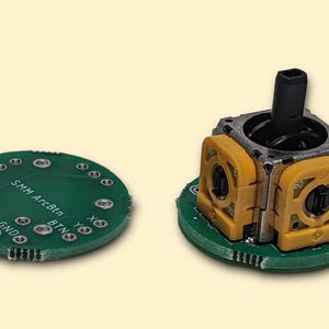 Joystick analógico DIY con soporte redondo