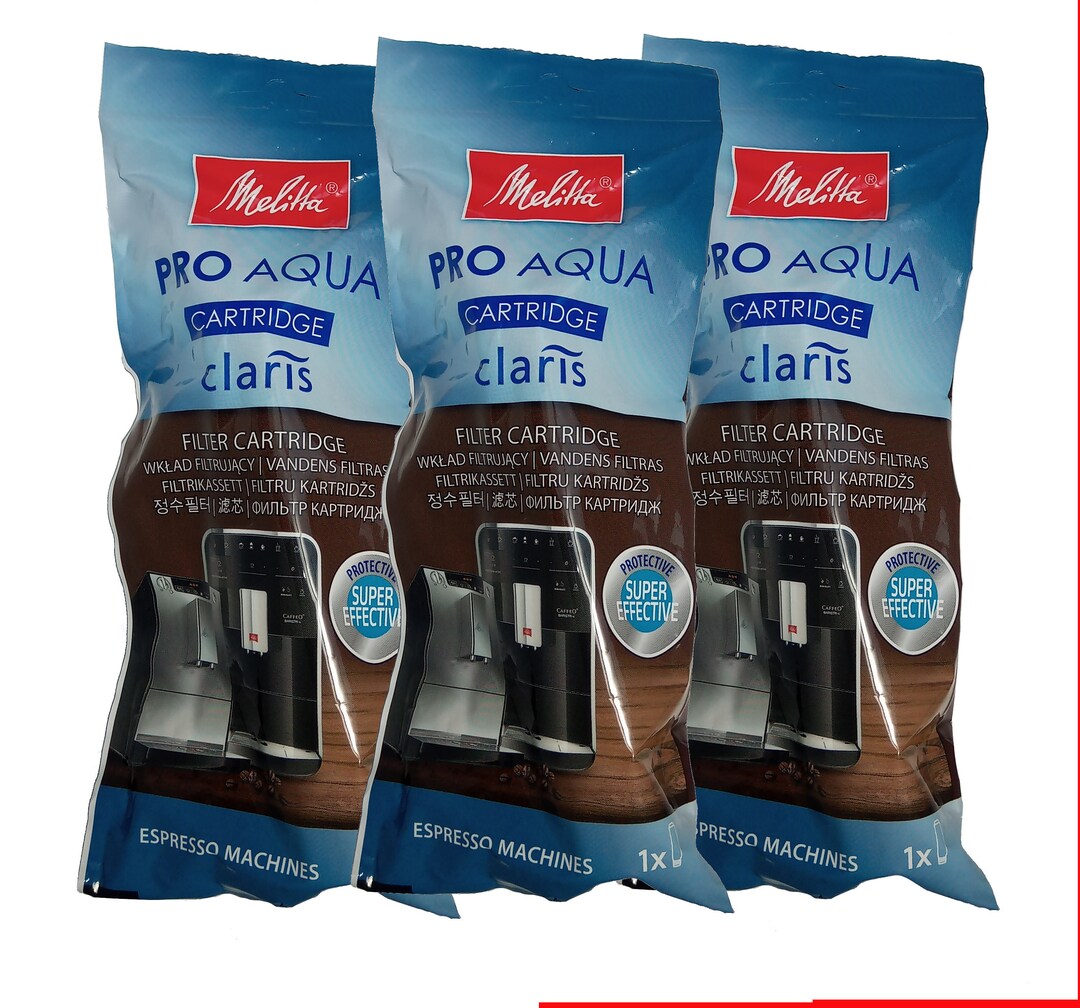 3x Pcs Pro Aqua Claris Water Filter Cartridge for Melitta Etsy