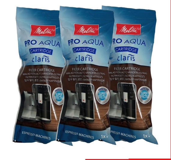 3x pcs Pro Aqua Claris Water Filter Cartridge for Melitta | 221038
