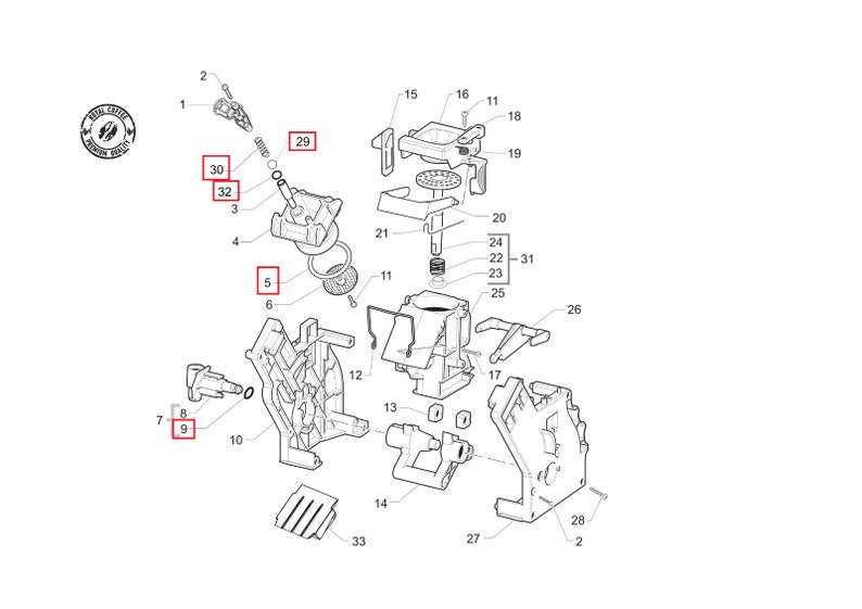 Seals Kit Set-12 for Saeco/Philips, Parts Support Kit for Minuto, Syntia, Incanto, and Intelia zdjęcie 3