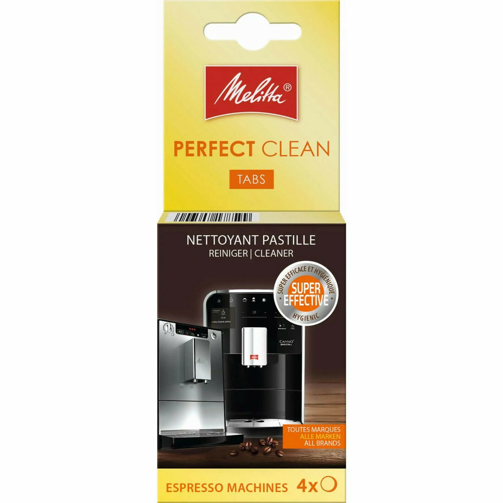 Melitta Perfect Clean, Oil residue removal Tablets (4pcs tabs) | 2210371