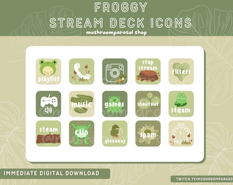 Froggy stream deck cover icons