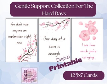 Printable Thinking of You Cards | Gentle Support (Digital Download)