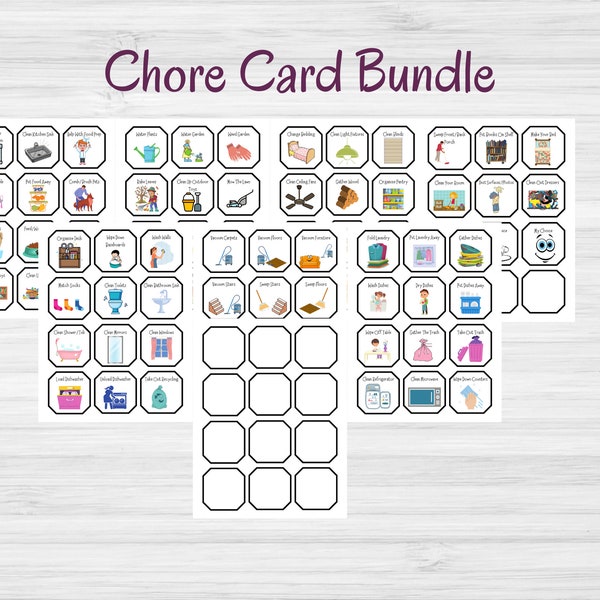 Chore Cards - Etsy