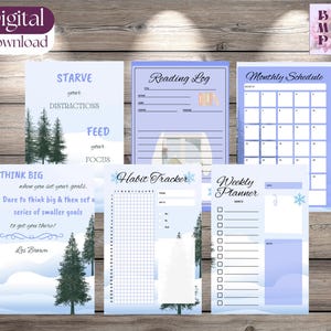 Planner, Daily Planner, Weekly Planner, Agenda, Schedule, Self Reflection, Cozy Planner, New Year, New Goals
