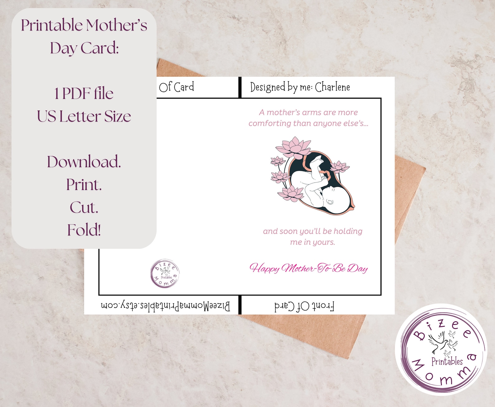 Happy Mothers to Be Day, Mother to Be Card, Its a Girl, Happy Mothers ...