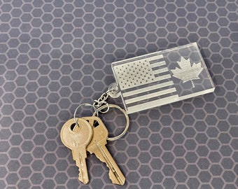 Dual Citizen Flag Key Chain