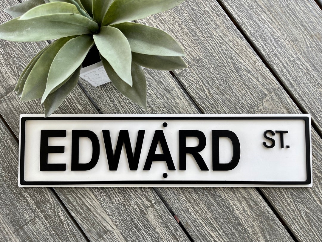 Personalized Street Name Sign, Boys Room Decor, Girls Room Decor