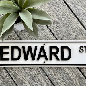 Personalized Wood Street Name Sign: Custom Room Decor