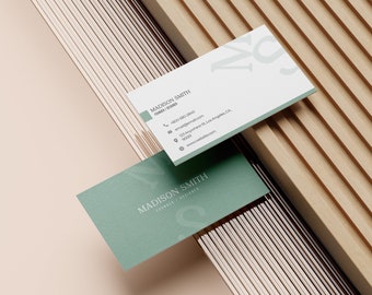 Business Card Template, Minimalist Business Cards, Chic Business Card, Calligraphy, Editable Business Card, Printable Business Cards