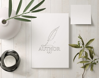 Diseño de logotipo de autor, logotipo de escritor, logotipo para autores y escritores, logotipo de blogger, logotipo de reseña de libros, logotipo de crítico de libros, logotipo de periodista, autónomo