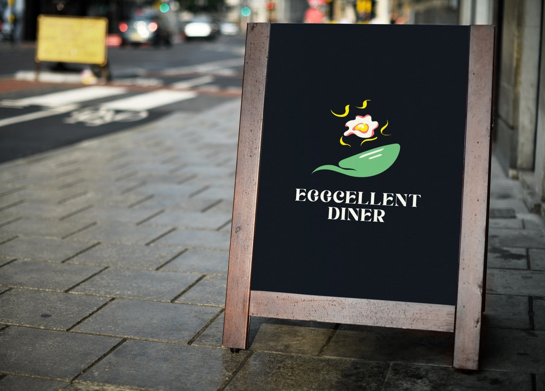 Diner Logo, Hand Drawn Modern Restaurant Logo, Egg Restaurant Logo ...