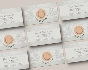 Business Card Template, Editable Business Card, Minimalist Business Cards, Printable Business Card, Modern Business Card, Boho Business Card
