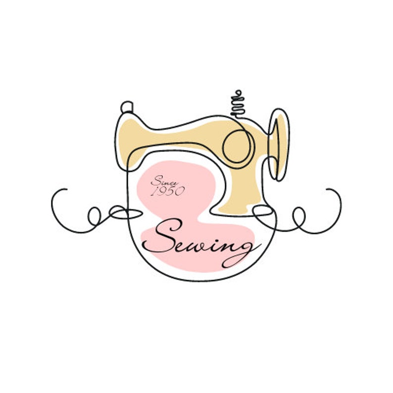 Sewing Machine Logo Sewing Logo Seamstress Logo Thread - Etsy