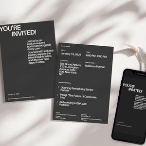 Business Special Event Invitation Template | Company Any Event Invitation | Corporate Invite | Modern Invite | Editable Printable Invite