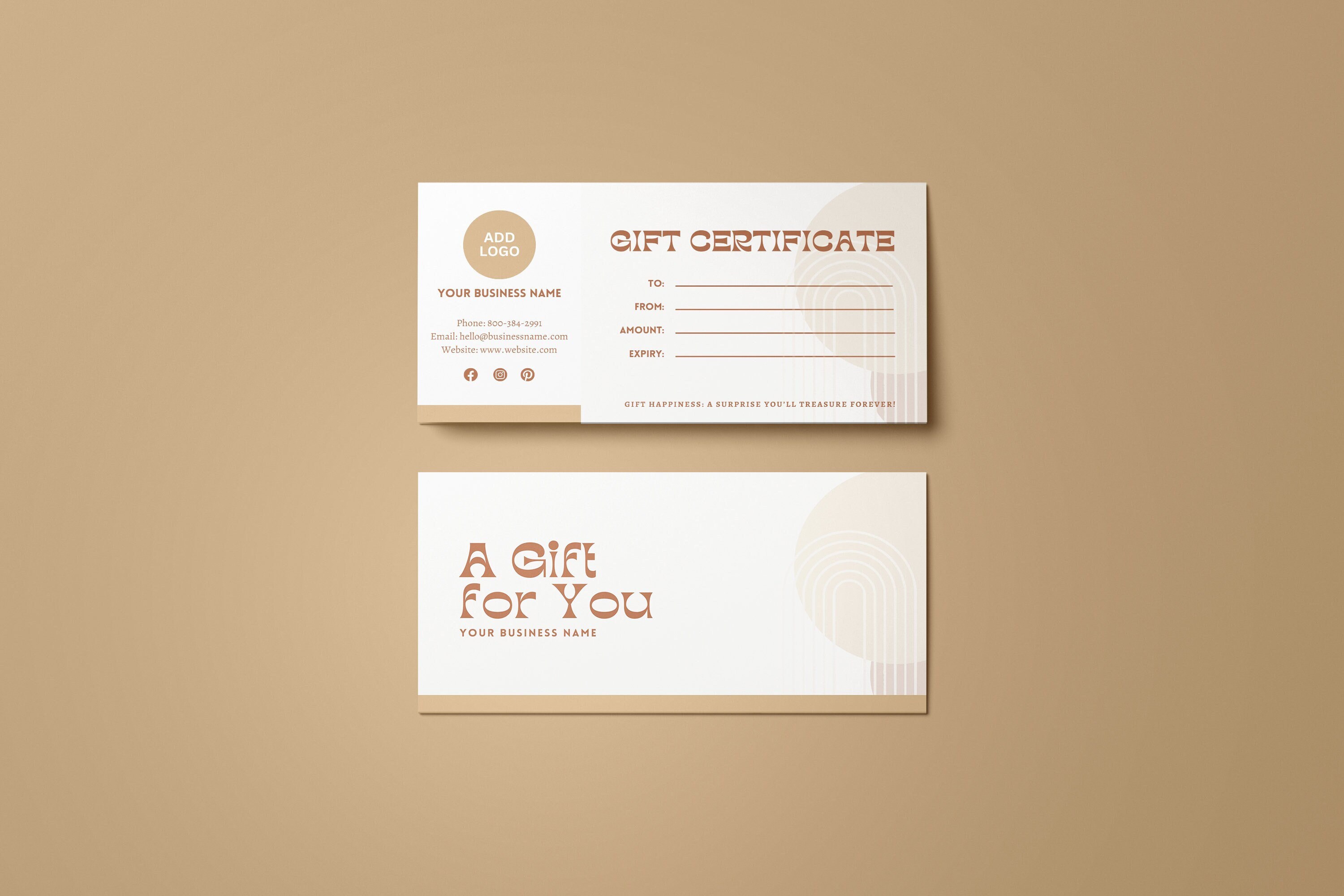Editable Gift Certificate Template,gift Certificate Template,modern ...