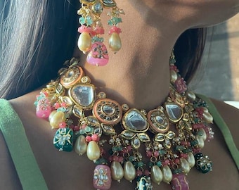 Kundan Choker Necklace Set | Indian Wedding Jewelry