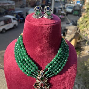 Kundan Choker Set/Indian Jewelry/Asian Jewelry/Festive Necklace Set/Partywear Choker Set/Wedding Jewelry Set