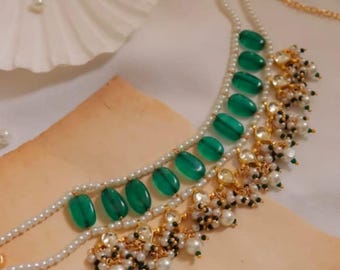 Grön Kundan Choker, Indiskt Bröllopshalsbandsset