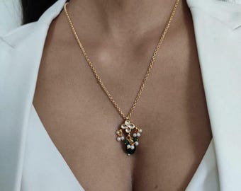 Kundan Necklace: Long Indian Jewelry, Polki Rani Haar