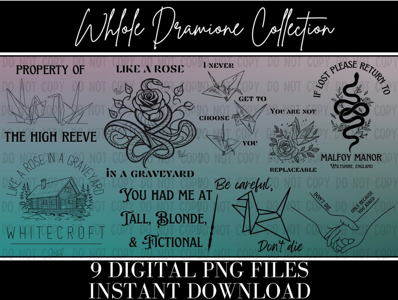 Whole Shop Collection, Bookish Mega Bundle, 76 Designs, Smut, Dark Romance, instant Download, Digital, PNG, Kindle Background, Printable Art image 2