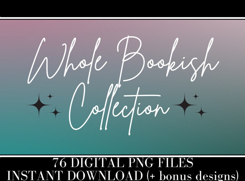 Whole Shop Collection, Bookish Mega Bundle, 76 Designs, Smut, Dark Romance, instant Download, Digital, PNG, Kindle Background, Printable Art image 1