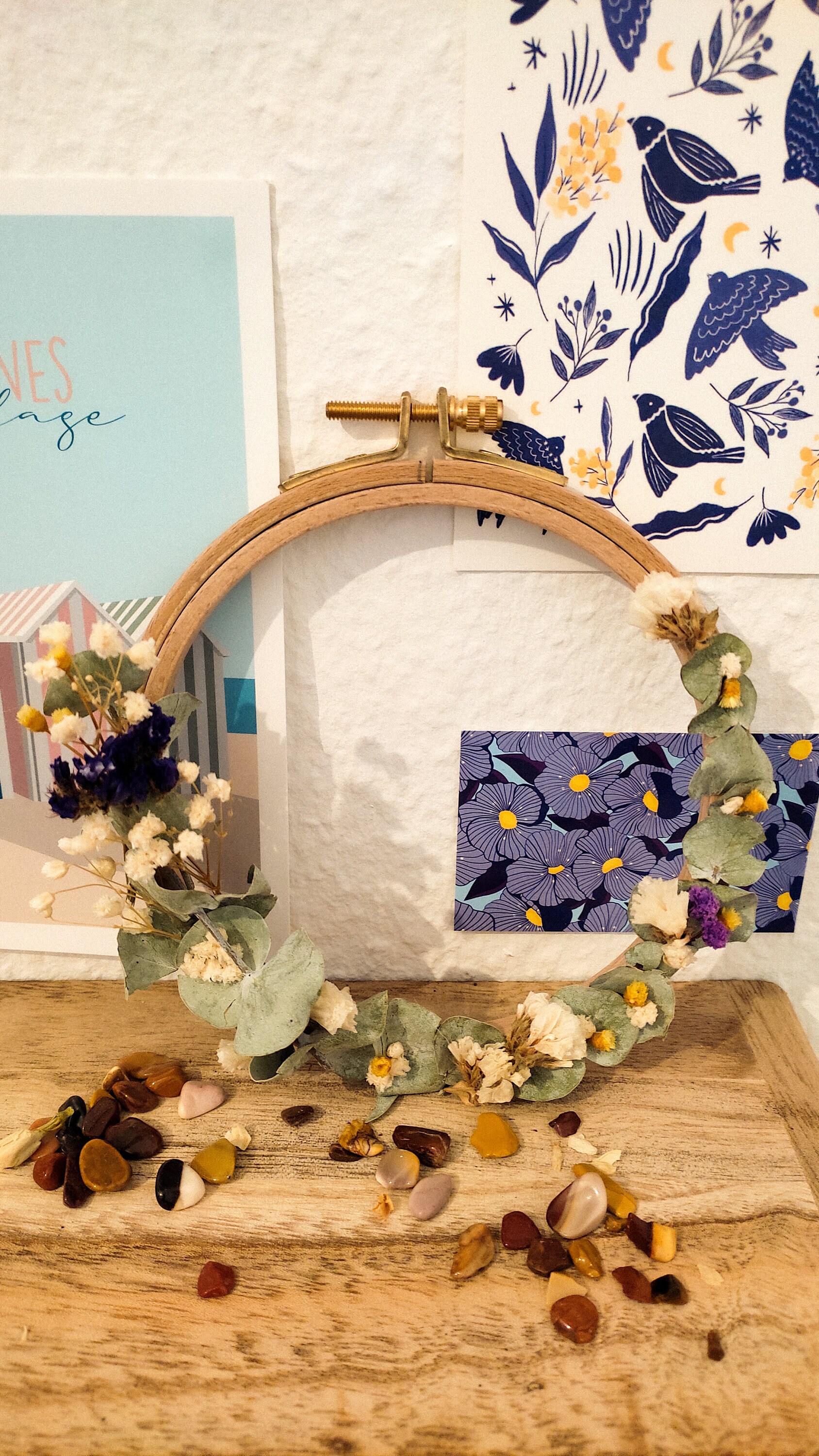 Couronne de Fleurs Séchées