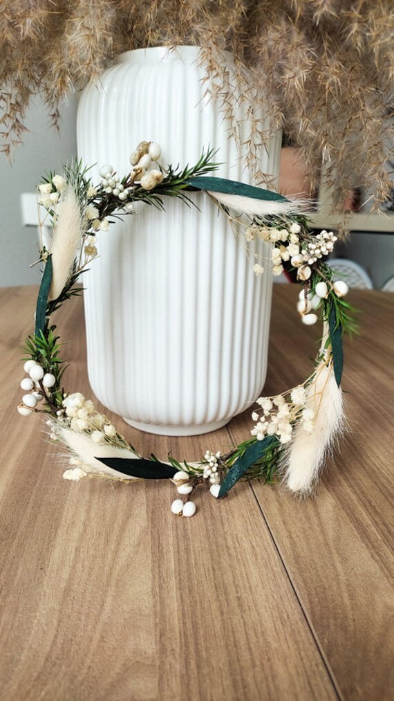 Couronne de Fleurs Séchées